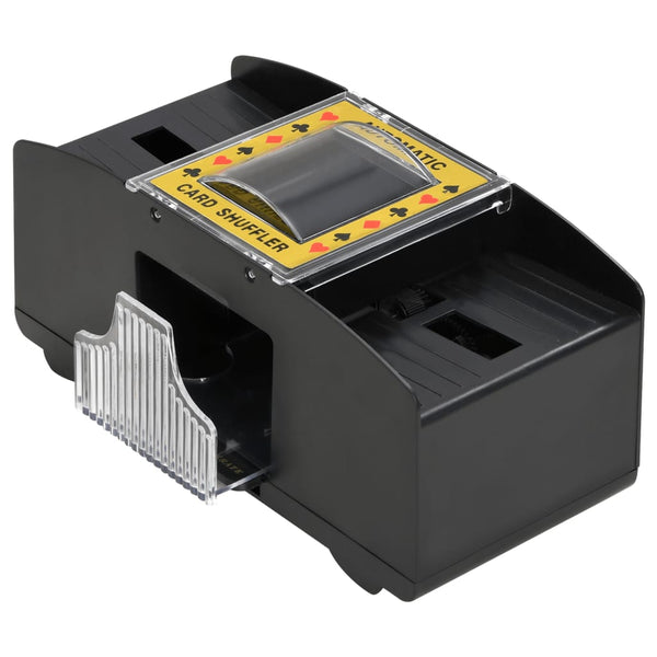 Vidaxl Automatic Card Shuffler Black 2 Decks Playing Cards