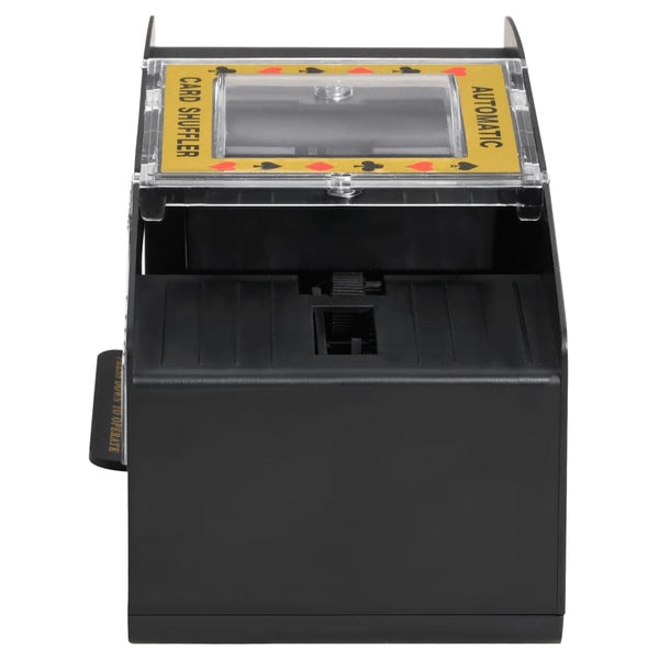 Vidaxl Automatic Card Shuffler Black 2 Decks Playing Cards