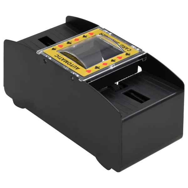 Vidaxl Automatic Card Shuffler Black 2 Decks Playing Cards