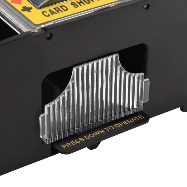 Vidaxl Automatic Card Shuffler Black 2 Decks Playing Cards