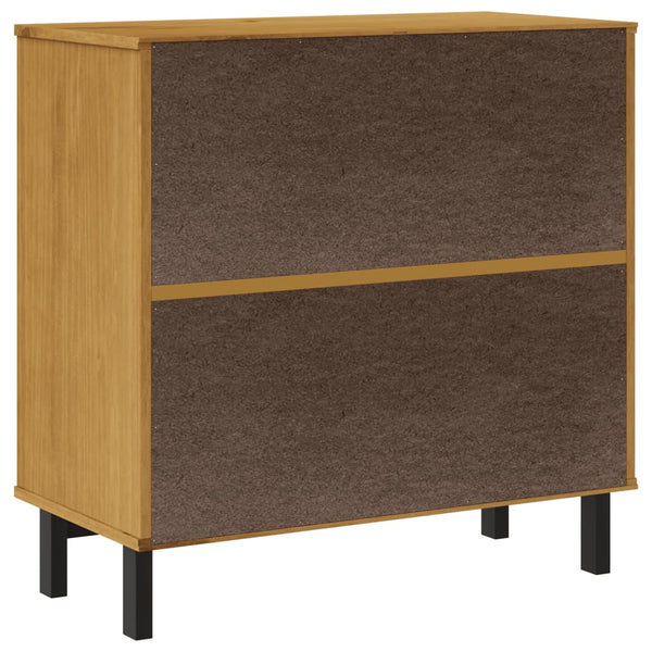 Vidaxl Drawer Cabinet Flam 80X40x80 Cm Solid Wood Pine Cabinets & Cupboards