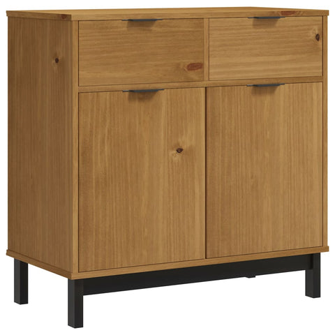 Sideboard Flam 80X40x80 Cm Solid Wood Pine Sideboards & Buffets