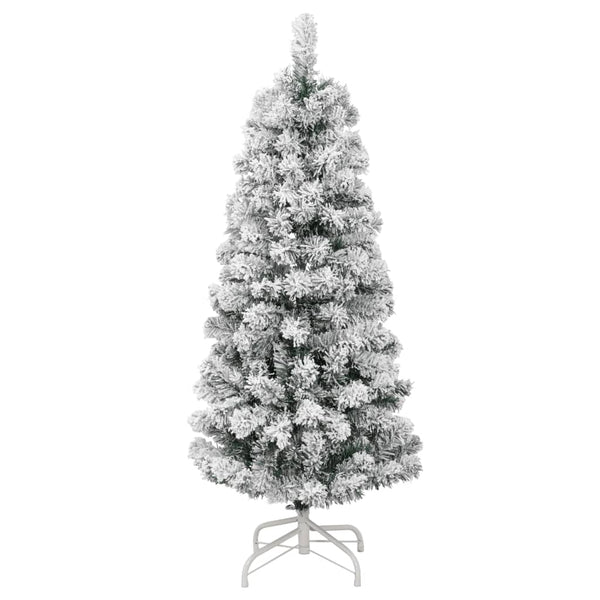 Artificial Hinged Christmas Tree With Flocked Snow 120 Cm Seasonal Decorations