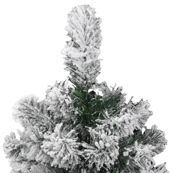 Artificial Hinged Christmas Tree With Flocked Snow 120 Cm Seasonal Decorations
