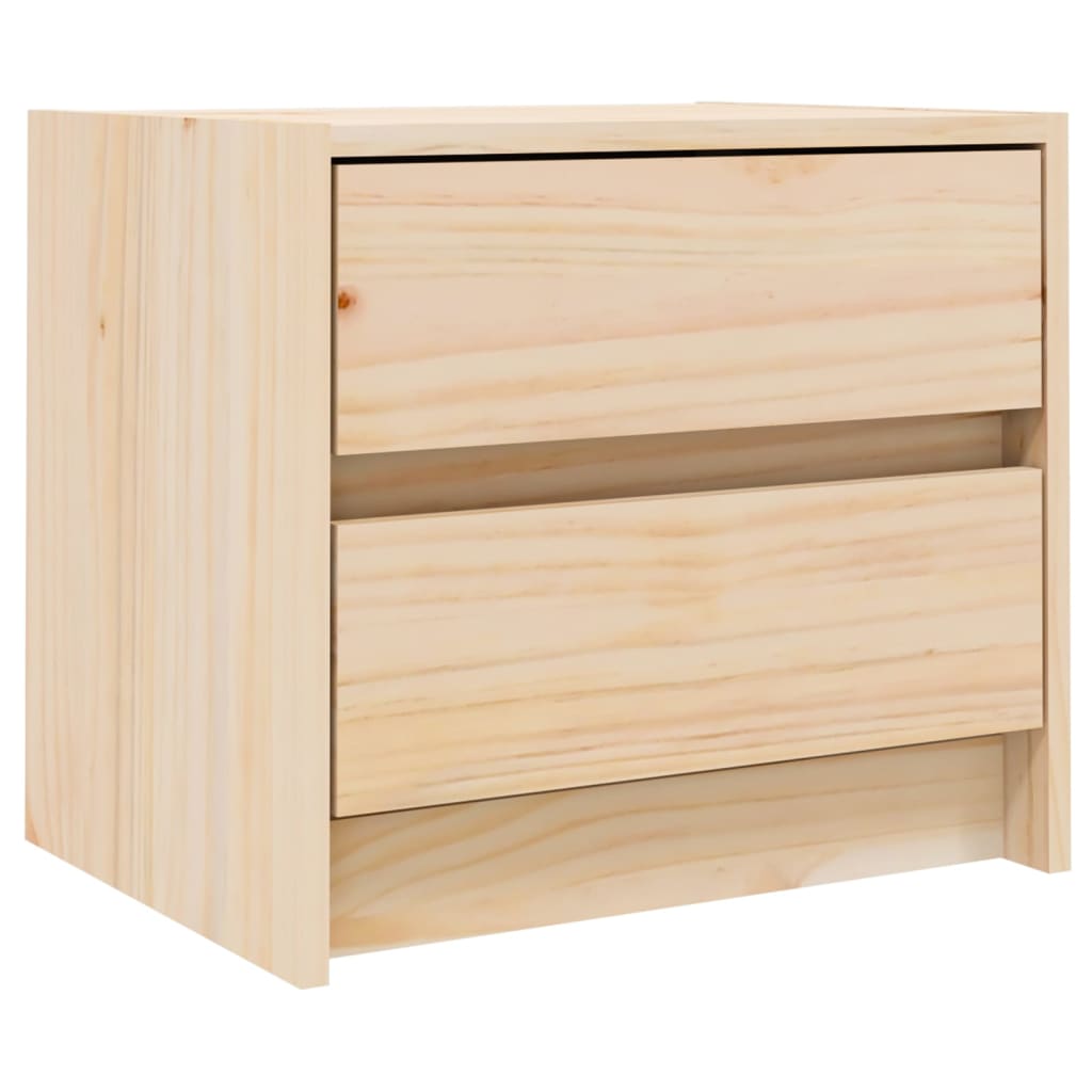 Bedside Cabinet 40X31x35.5 Cm Solid Wood Pine Bedside Tables