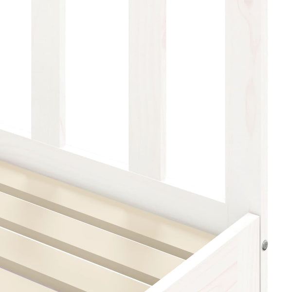 Sofa Beds Day Bed With Trundle White 92X187 Cm Single Size Solid Wood Pine