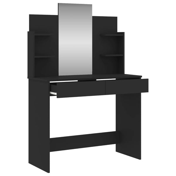 Dressing Table With Mirror Black 96X39x142 Cm Dressing Tables