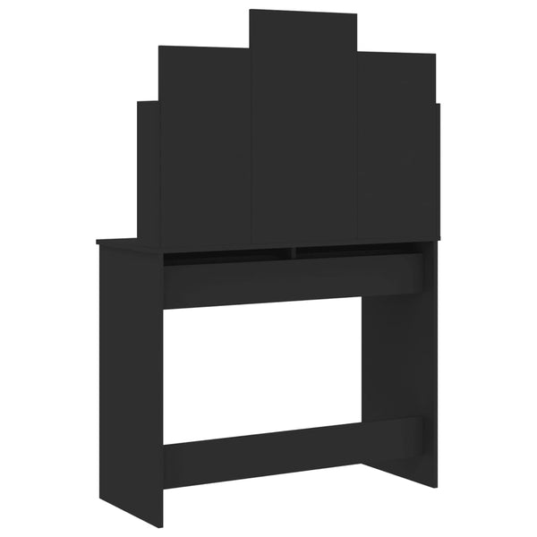Dressing Table With Mirror Black 96X39x142 Cm Dressing Tables