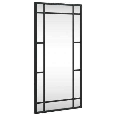 Wall Mirror Black 30X60 Cm Rectangle Iron Mirrors