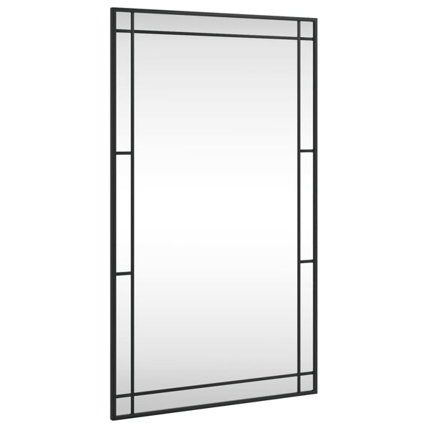 Wall Mirror Black 60X100 Cm Rectangle Iron Mirrors