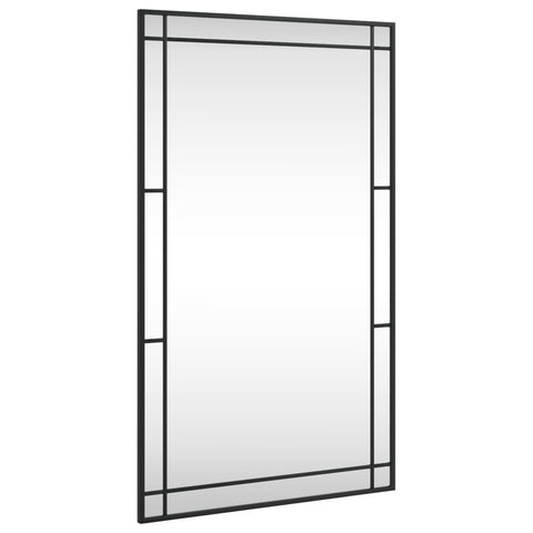 Wall Mirror Black 60X100 Cm Rectangle Iron Mirrors