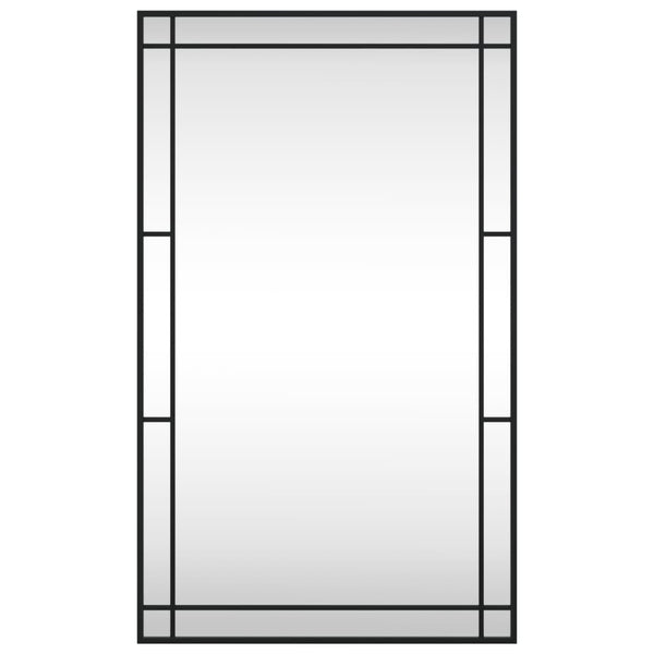 Wall Mirror Black 60X100 Cm Rectangle Iron Mirrors