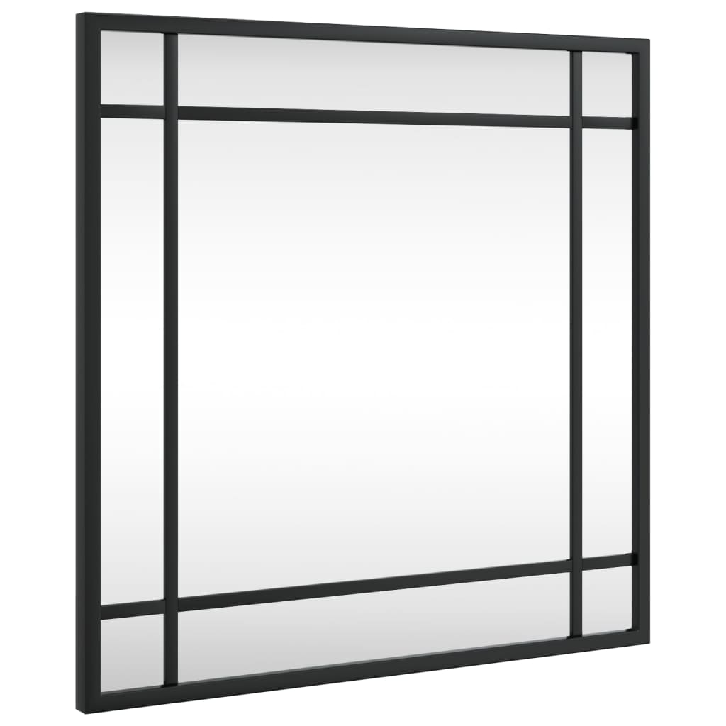 Wall Mirror Black 40X40 Cm Square Iron Mirrors