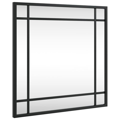 Wall Mirror Black 40X40 Cm Square Iron Mirrors