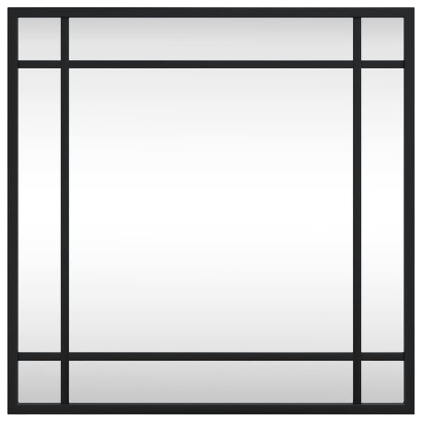 Wall Mirror Black 40X40 Cm Square Iron Mirrors