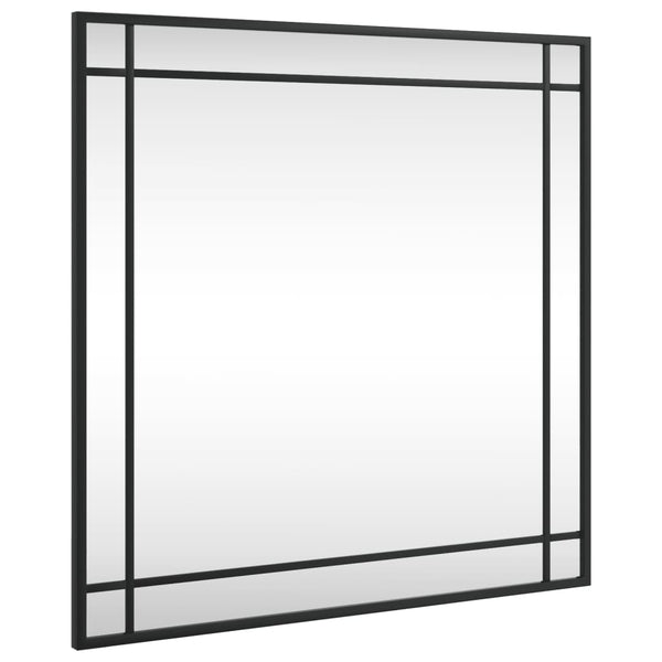 Wall Mirror Black 60X60 Cm Square Iron Mirrors