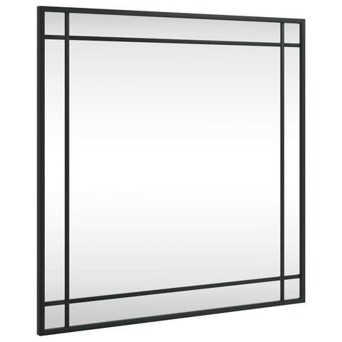 Wall Mirror Black 60X60 Cm Square Iron Mirrors