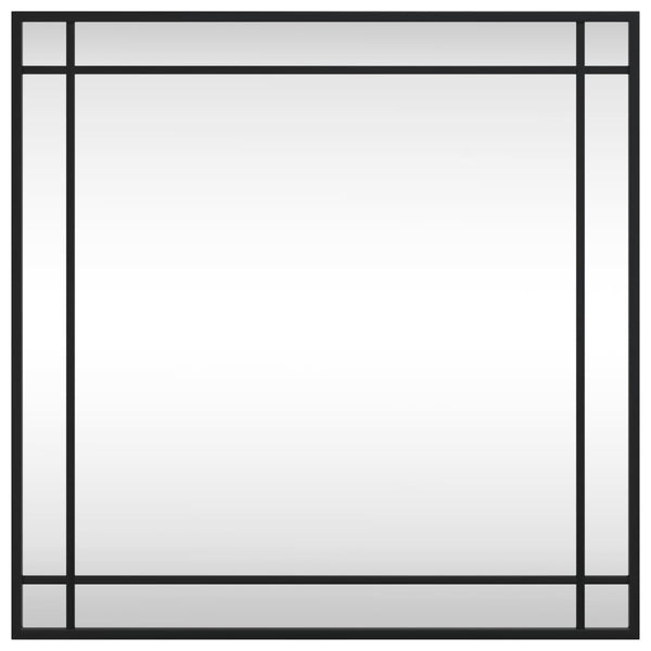 Wall Mirror Black 60X60 Cm Square Iron Mirrors