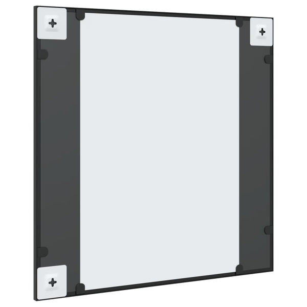 Wall Mirror Black 60X60 Cm Square Iron Mirrors