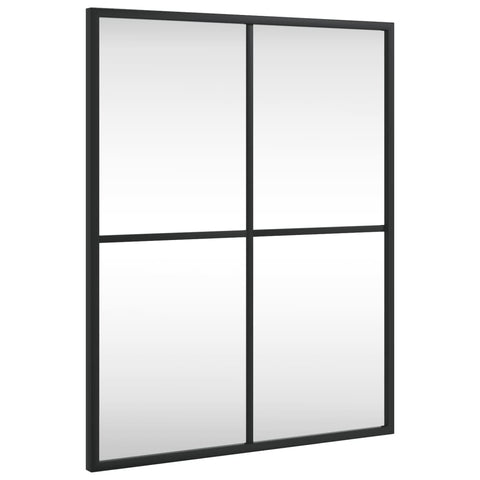 Wall Mirror Black 40X50 Cm Rectangle Iron Mirrors