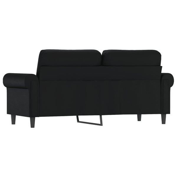 2 Seater Sofa Black 140 Cm Faux Leather Sofas Armchairs & Couches
