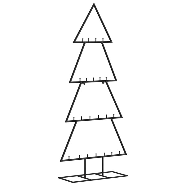 Vidaxl Metal Christmas Tree For Decoration Black 125 Cm Seasonal Decorations