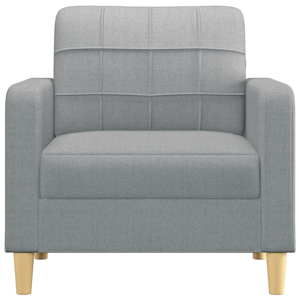 Sofa Chair Light Grey 60 Cm Fabric Sofas Armchairs & Couches