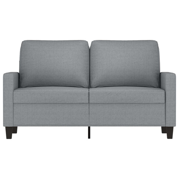 2 Seater Sofa Light Grey 120 Cm Fabric Sofas Armchairs & Couches