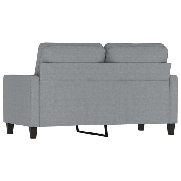 2 Seater Sofa Light Grey 120 Cm Fabric Sofas Armchairs & Couches