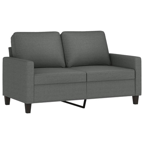 2 Seater Sofa Dark Grey 120 Cm Fabric Sofas Armchairs & Couches