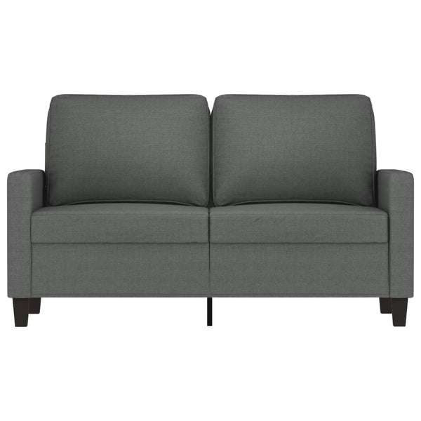 2 Seater Sofa Dark Grey 120 Cm Fabric Sofas Armchairs & Couches