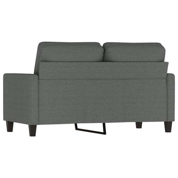 2 Seater Sofa Dark Grey 120 Cm Fabric Sofas Armchairs & Couches
