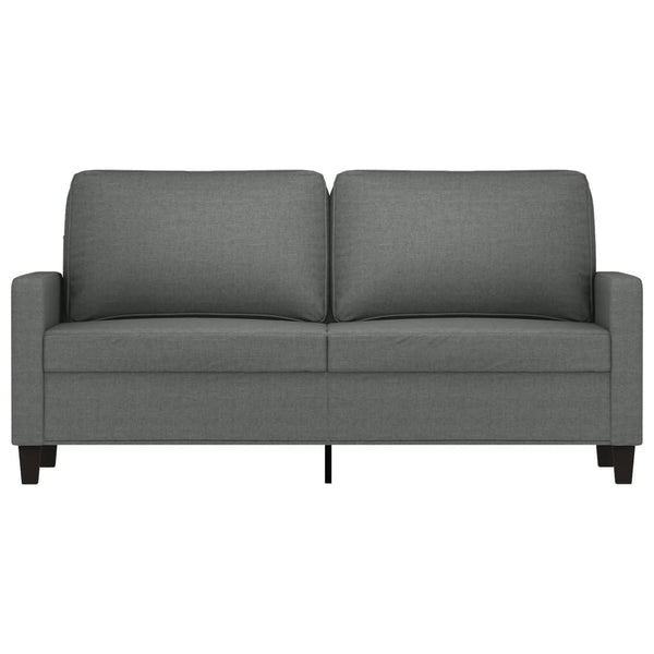 2 Seater Sofa Dark Grey 140 Cm Fabric Sofas Armchairs & Couches