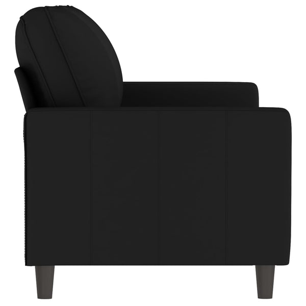 2 Seater Sofa Black 140 Cm Velvet Sofas Armchairs & Couches