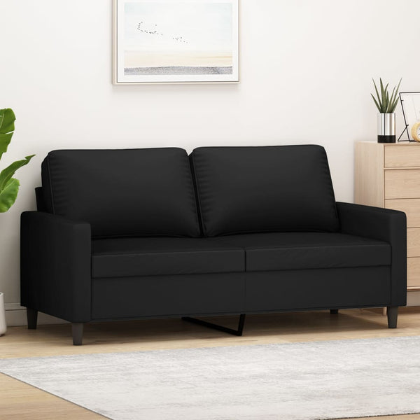 2 Seater Sofa Black 140 Cm Velvet Sofas Armchairs & Couches