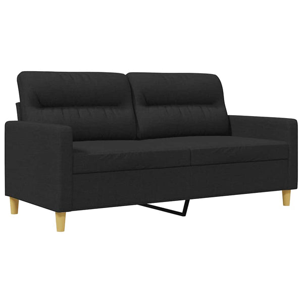 Vidaxl 2 Seater Sofa Black 140 Cm Fabric Sofas Armchairs & Couches
