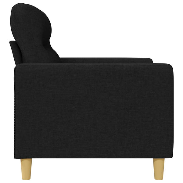 Vidaxl 2 Seater Sofa Black 140 Cm Fabric Sofas Armchairs & Couches