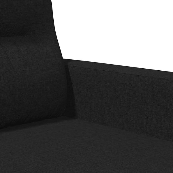 Vidaxl 2 Seater Sofa Black 140 Cm Fabric Sofas Armchairs & Couches