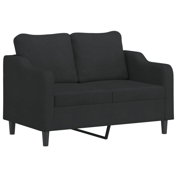 Sofas Armchairs & Couches 2 Seater Sofa Black 120 Cm Fabric