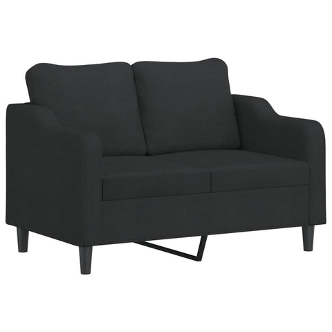 Sofas Armchairs & Couches 2 Seater Sofa Black 120 Cm Fabric