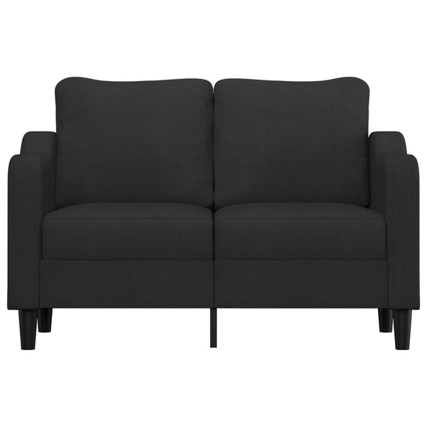 Sofas Armchairs & Couches 2 Seater Sofa Black 120 Cm Fabric