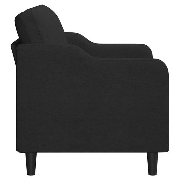Sofas Armchairs & Couches 2 Seater Sofa Black 120 Cm Fabric