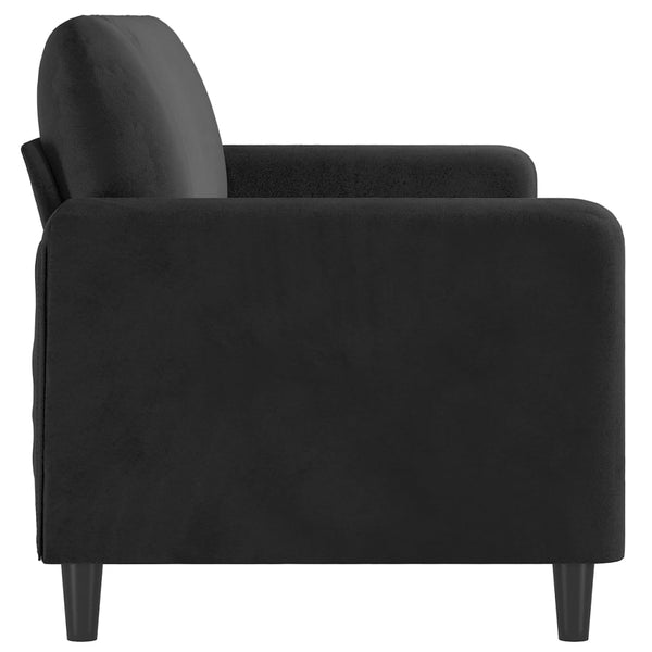 Sofas Armchairs & Couches 3 Seater Sofa Black 180 Cm Velvet