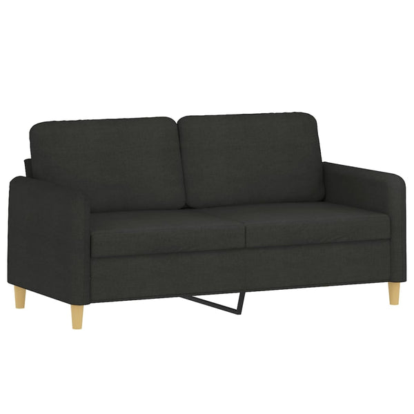 Vidaxl 2 Seater Sofa Black 140 Cm Fabric Sofas Armchairs & Couches