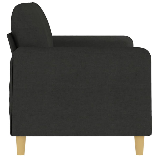 Vidaxl 2 Seater Sofa Black 140 Cm Fabric Sofas Armchairs & Couches