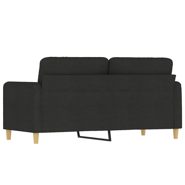 Vidaxl 2 Seater Sofa Black 140 Cm Fabric Sofas Armchairs & Couches