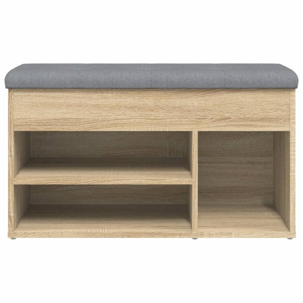 Vidaxl Shoe Bench High Gloss Grey 103X30x55 Cm Engineered Wood Shoe Organisers
