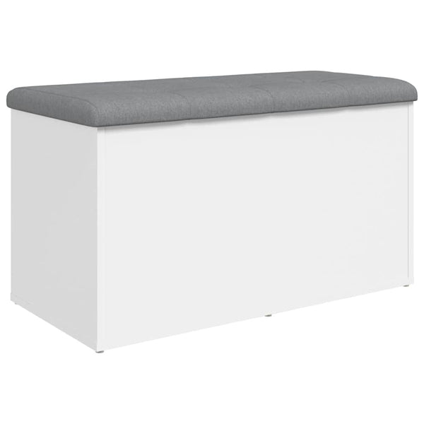 Vidaxl Storage Bench White 82X42x45 Cm Engineered Wood Storage Deck Boxes
