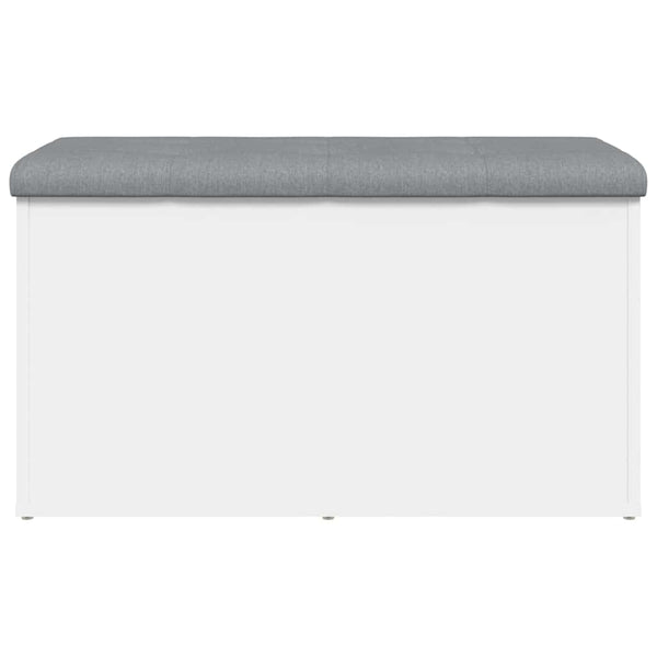 Vidaxl Storage Bench White 82X42x45 Cm Engineered Wood Storage Deck Boxes