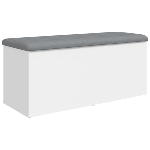 Vidaxl Storage Bench White 102X42x45 Cm Engineered Wood Benches & Stools